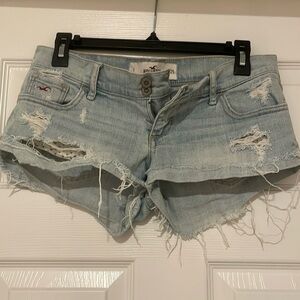 Hollister distressed denim shorts